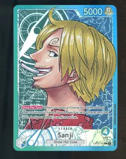 One Piece English OP02 Alternate Art Leader #026 Sanji - Image 1