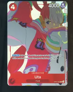 One Piece English OP01 Gift Collection Foil Promo #005 Uta - Image 1