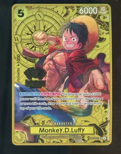 One Piece English ST13 2nd Anniversary Super Rare #015 Monkey.D.Luffy - Image 1
