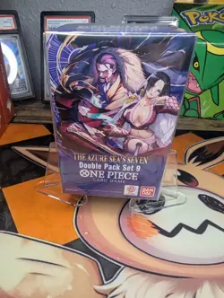 One Piece TCG: Double Pack Set 9 OP14 The Azure Sea's Seven - Brand New Sealed - Image 1