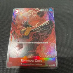 One Piece CCG Roronoa Zoro OP01-025 SR Romance Dawn Alt Art NM - Image 2