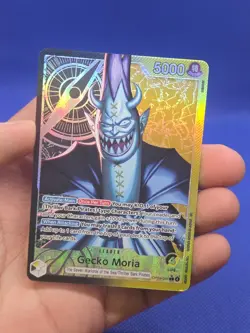 One Piece The Azure Sea’s Seven Gecko Moria OP14-080 Alternate Alt Art Leader LP - Image 2