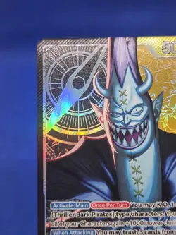 One Piece The Azure Sea’s Seven Gecko Moria OP14-080 Alternate Alt Art Leader LP - Image 3