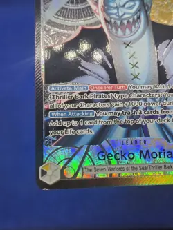 One Piece The Azure Sea’s Seven Gecko Moria OP14-080 Alternate Alt Art Leader LP - Image 5