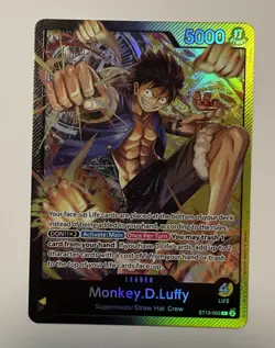Monkey.D.Luffy Leader ST13-003 The Three Brothers Foil One Piece TCG Card - Image 1