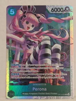 Perona OP14-033 SR | NM | The Azure Sea's Seven | One Piece TCG | English - Image 1