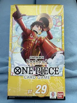 NEW ONE PIECE CARD GAME: EGGHEAD LUFFY STARTER DECK ST-29 TCG ENGLISH IN HAND - Image 1