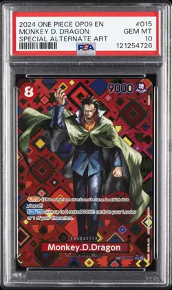 2024 ONE PIECE OP09-EMPERORS IN THE NEW WORLD #015 MONKEY D. DRAGON PSA 10 - Image 1