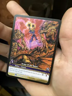 World of Warcraft TCG Scourgewar Extended Art Army of the Dead, LP Condition - Image 3