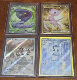 Pokemon 151 Lot Of 4 Full Art Cards: Mew & Freinds - Image 1