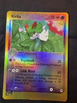 Kirlia Reverse Foil Pokemon EX Sandstorm #40 2003 - Card# PL-001 - Image 1