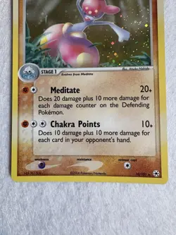 2004 Pokemon MEDICHAM Ex Hidden Legends REVERSE HOLO Foil Rare Set Card 10/101 - Image 5