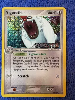 Vigoroth 50/107 Deoxys Reverse Holo- Card #KK-001 - Image 1