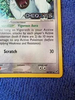 Vigoroth 50/107 Deoxys Reverse Holo- Card #KK-001 - Image 2