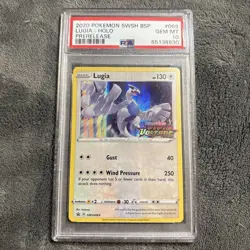 Lugia Prerelease Holo SWSH069 Pokemon Sword & Shield Promo Card PSA 10 Gem Mint - Image 1