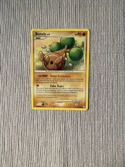 Pokemon TCG Bonsly Diamond & Pearl 71/130 Non-holo Card HP - Image 1
