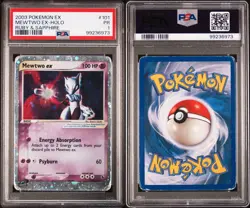PSA 1 Mewtwo Ex Holo Ex Ruby & Sapphire 101/109 Pokemon Card - Image 1