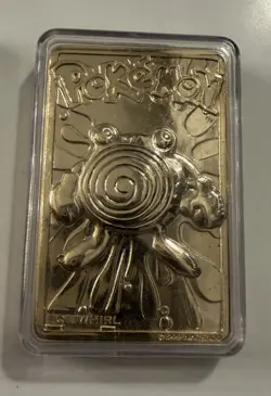 Pokemon MewTwo Poliwhirl 23K Gold Plated Trading card Burger King. 1 W/COA - Image 4