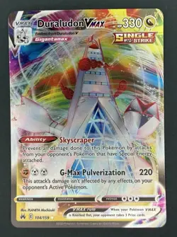 Pokemon TCG Crown Zenith Duraludon VMAX Holo Ultra Rare Card 104/159 - Image 1