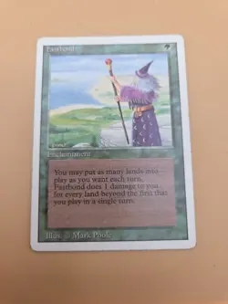 Fastbond magic the gathering card mtg commander mark poole green enchantment - Image 1