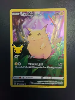 Pokemon TCG Pikachu- Card 005/025 - Celebrations 25th Anniversary-Near Mint Holo - Image 1