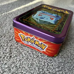 Topps TV Animation Nintendo Edition Pokemon 1999 Bulbasaur Collectible Card Tin - Image 4