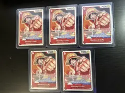 x5 Monkey.D.Luffy (Promotion Pack 2022) P-001 One Piece Promotion Cards - Errata - Image 1