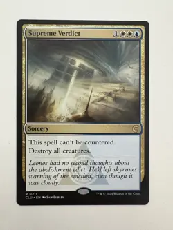 Supreme Verdict MTG Magic the Gathering Card NM Near Mint CLU - Image 1