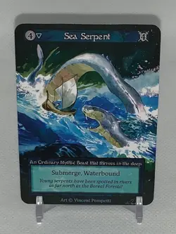 Sorcery Contested Realm: Alpha Sea Serpent Sample Card - Image 1