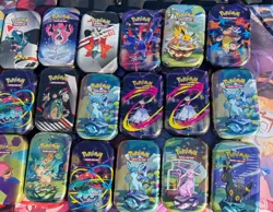 Lot Of 33 Pokemon Prismatic Evolution 151, me, Opened Mini Tins Empty No cards - Image 4
