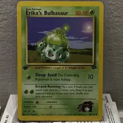 Erika's Bulbasaur 39/132 Gym Challenge Regular FIRST EDITION Pokemon Card Lp - Image 1