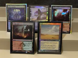 x5 MTG Magic the Gathering Foil Cards - Non Basic Lands And Multicolor - Image 1