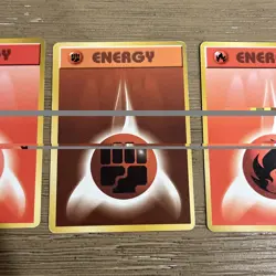 (3) - 1996 Original Japanese Pokemon Base Set Basic ENERGY Cards Pocket Monsters - Image 3