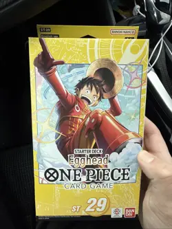 ONE PIECE CARD GAME EGGHEAD STARTER DECK ST-29 TCG ENGLISH With Bonus Pack - Image 1