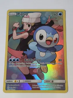 Piplup - 239/236 - Pokemon Cosmic Eclipse Sun & Moon Secret Rare Card NM - Image 1