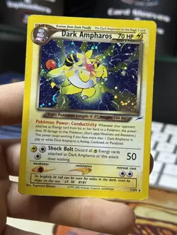 #2 Dark Ampharos 1/105 Neo Destiny 2000 Holo Rare WOTC Pokemon Card TCG - Image 3