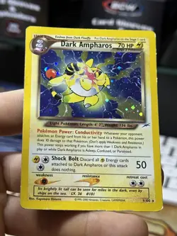 #2 Dark Ampharos 1/105 Neo Destiny 2000 Holo Rare WOTC Pokemon Card TCG - Image 5