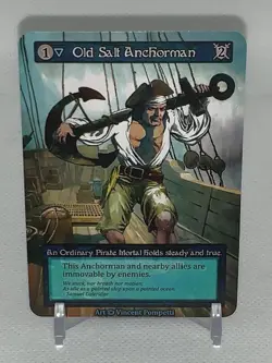 Sorcery Contested Realm: Alpha Old Salt Anchorman Sample Card - Image 1