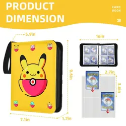 Pikachu Pokemon Trading Card binder - Image 3