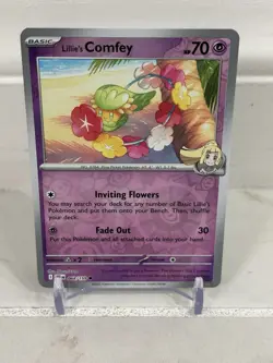 Pokemon SV09 Journey Together Card Lillie's Comfey 068/159 Reverse Holo - Image 1