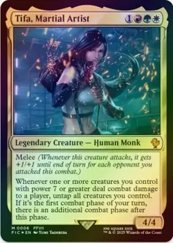 1 x Tifa, Martial Artist - Foil - Final Fantasy Commander - LP - MTG - Image 1