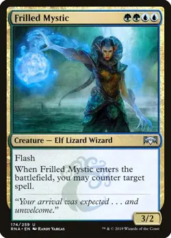 Frilled Mystic 174/259 Non Foil Uncommon Ravnica Allegiance MTG Near Mint - Image 1