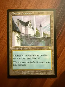 Tolarian Academy Urza's Saga LP Lightly Played MTG Magic the Gathering - Image 1