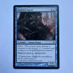 Blighted Agent 29 LP Normal C New Phyrexia MTG - Image 1