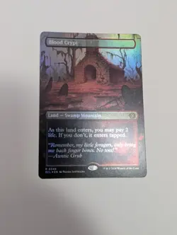 MTG - Blood Crypt (Borderless Foil) - Lorwyn Eclipsed NM/M Condition - Image 1