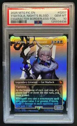 2025 Magic MTG Final Fantasy Y'shtola Night's Blessed Commander Foil #207 PSA 10 - Image 1