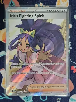 Iris's Fighting Spirit 180/159 (JTG) Journey Together NM Full Art Pokemon Card - Image 1