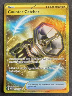 Pokemon TCG Counter Catcher Paradox Rift 264/182 Gold Hyper Rare Holo Near Mint - Image 1