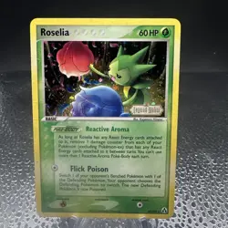 Pokemon TCG EX Legend Maker Roselia 42/92 Reverse Holo LP - Image 1