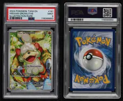 Hisuian Growlithe Illustration Rare Pokemon Twilight Masquerade PSA 9 MINT - Image 3